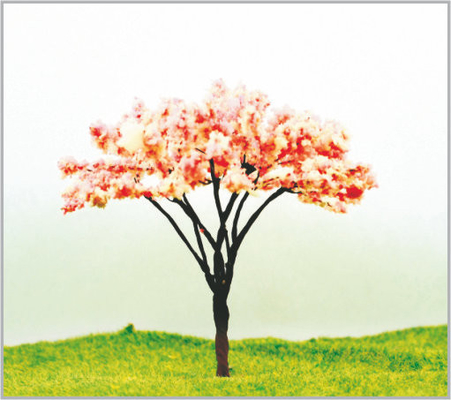 China 9cm Architectural Metal Miniature Model Trees In Hand Made supplier