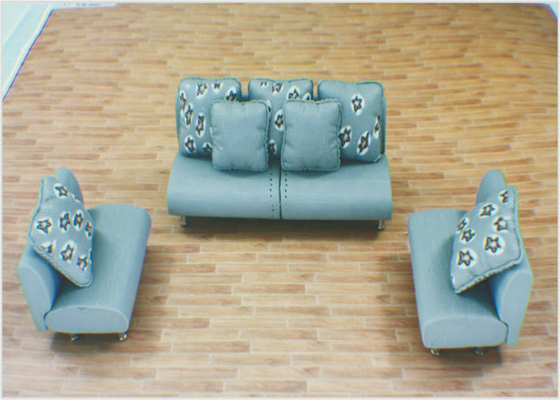China Soft Pottery Mini Sofa With Lively And Nature Architectural Model Furniture supplier