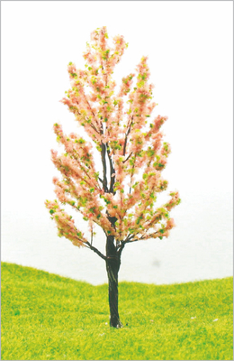 China 12cm Iron Architectural Miniature Model Trees In Hand Made supplier