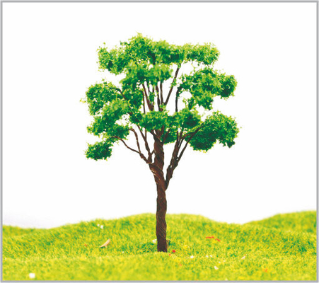 China 8cm Handmade Metal Railroad Layout Miniature Model Trees supplier