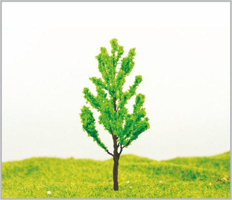 China 8cm Custom  Green Miniature Model Trees In Hand Made supplier