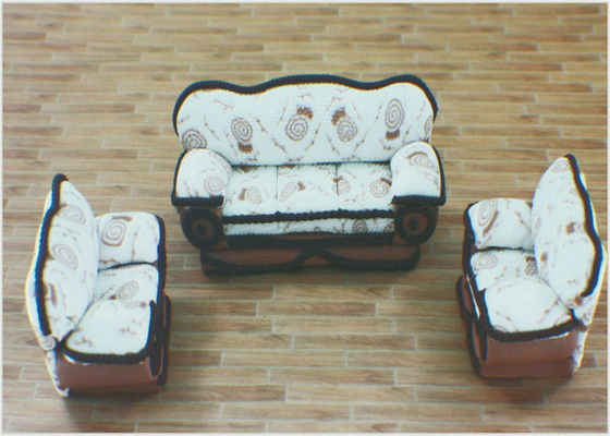 China SF151 Custom Architectural Model Furniture Retro Sofa For Model Layout   supplier