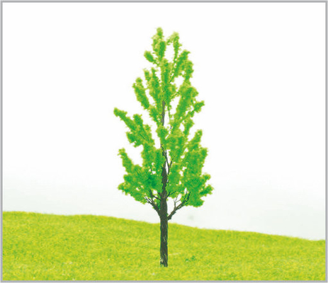 China 12cm Handmade Custom Green Miniature Model Trees For Train Layout supplier