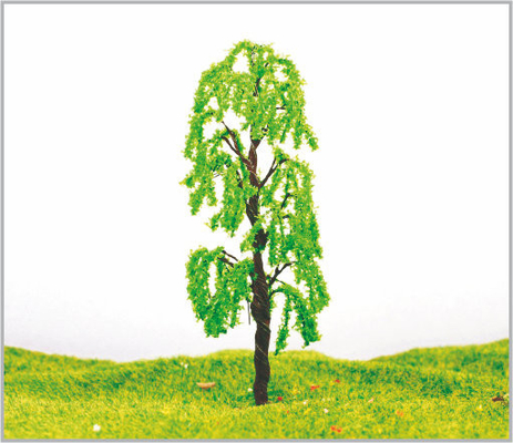 China 9cm Architectural Metal Green Miniature Model Trees  supplier