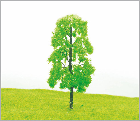 China 12cm  HO Custom Yellow Metal Miniature Model Trees supplier