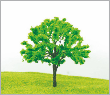 China 9cm Custom Yellow Architectural Iron Miniature Model Trees supplier
