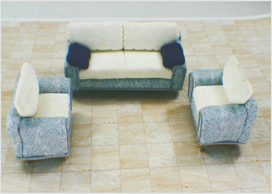 China Custom Architectural Model Furniture Fashion Painted Sofa 1 : 50 / 1 : 75 / 1 : 100 supplier