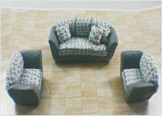 China SF190 1 : 25 / 1 : 30 / 1 : 50 / 1 : 75  Architectural  Model Furniture Ceramic Art Sofa supplier