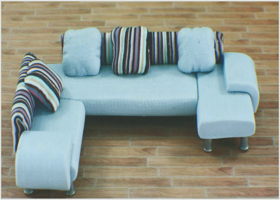 China Fashion Simulation Blue Architectural Model Furniture Interior Decorating Pottery Sofa supplier