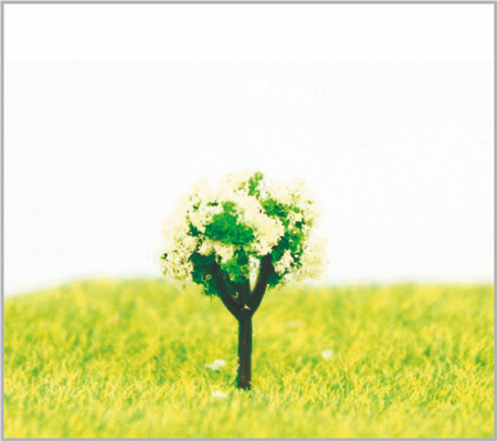 China 1.8cm Custom White Miniature Model Trees In Hand Made supplier