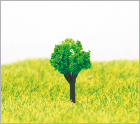 China 1.8cm  HO Plastic Architectural Miniature Model Trees in hand made supplier