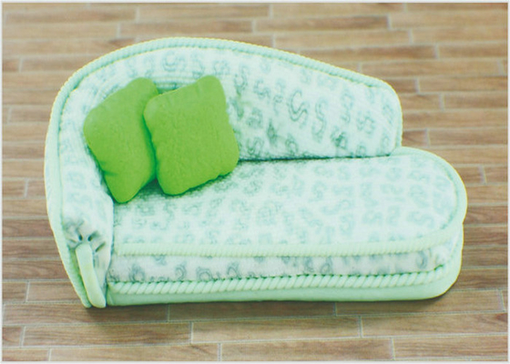 China Architectural Model Furniture , Soft Pottery Streak Mini Sofa For Doll House SF203 supplier