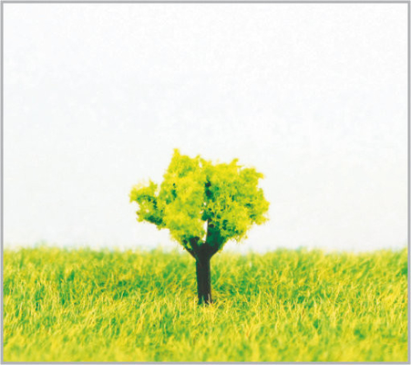 China 1.8cm Custom Plastic Deep Green Railroad Layout Miniature Model Trees supplier
