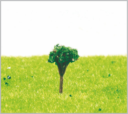 China 1.8cm HO Custom DEEP Green Miniature Model Trees For Train Layout supplier