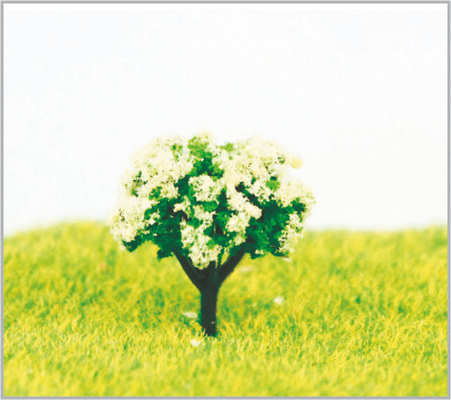 China 2.5cm Plastic Custom Violet Miniature Model Trees For City Planning Layout  supplier