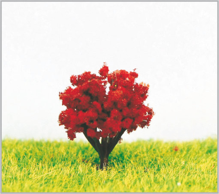 China Handmade 2.5cm Custom Violet model Miniature Model Trees With Plastic supplier