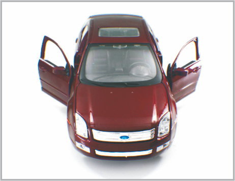 China Mini Diecast Alloy Dark red Custom Scale Model Cars 2006 Ford Fusion as Gift supplier