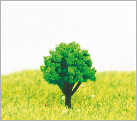 China 2.5cm HO Custom Green Miniature Model Trees with Plastic supplier
