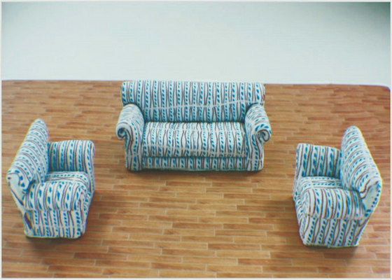 China Fashion Streak Architectural  Model Furniture Living Room Sofa 1 : 50 / 1 : 75 / 1 : 100 supplier