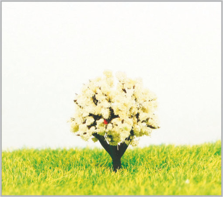 China Handmade 2.5cm White Architectural Miniature Model Trees supplier