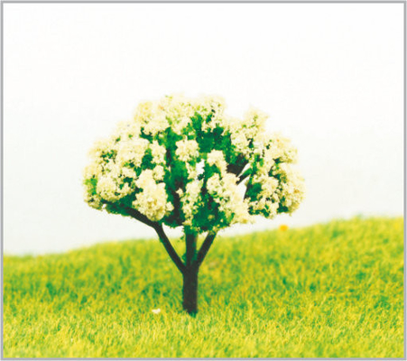 China 4.5cm Architectural Plastic White Miniature Model Trees  supplier