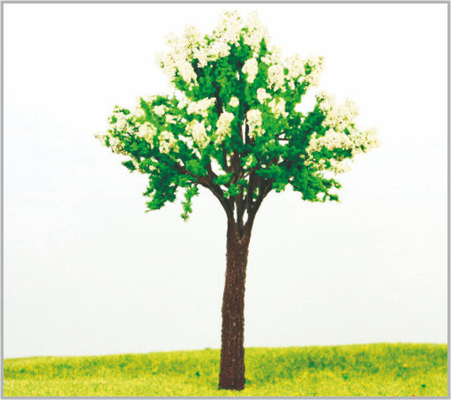 China 16cm White Custom Miniature Model Trees In Hand Made supplier