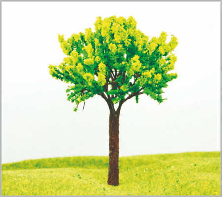 China 13cm Handmade Custom Green Miniature Model Trees supplier