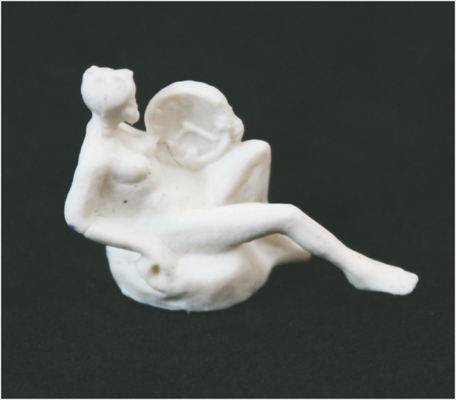China White Sculpture 3D Scale Model Nude Chinese Ancient Figures B18-01 supplier