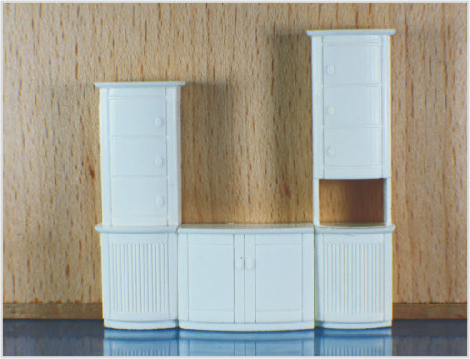 China 1025-02 OO Scale Modern Homes Architectural Scale Model Furniture Cabinet Model supplier