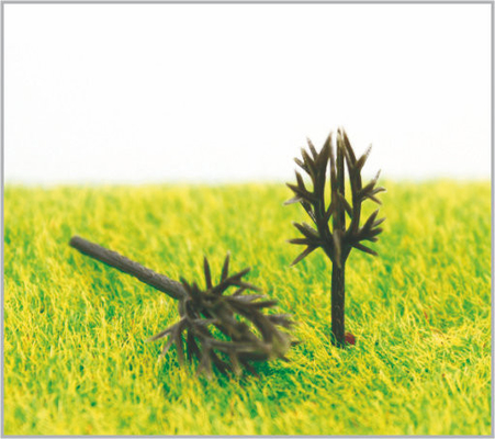 China G35 HO Scale Railroad Layout Miniature Model Trees Roadside Plastic Rods Tree 3.5cm supplier