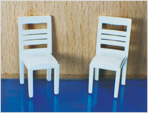 China 0425-27 / 0430-27 OO Scale Indoor Architectural Model Furniture Dining Chair supplier