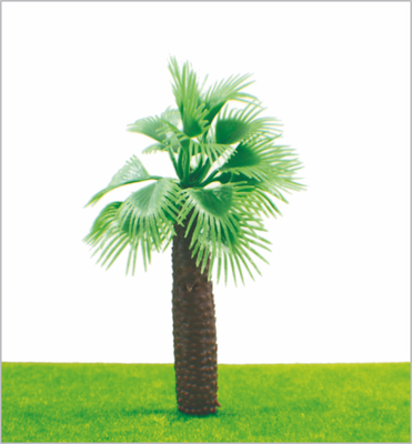 China M009 HO Train Layout Miniature Model Trees Green Street Coconut Tree 11cm supplier