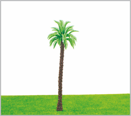 China M003 OEM HO Train Layout Miniature Model Trees Yellow Green Avenue Coconut Tree 11cm supplier