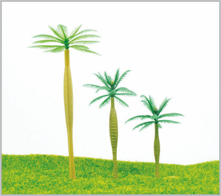 China HD90/HD70/HD50 OEM HO Train Layout Miniature Model Trees Coconut Tree 9cm / 7cm / 5cm supplier