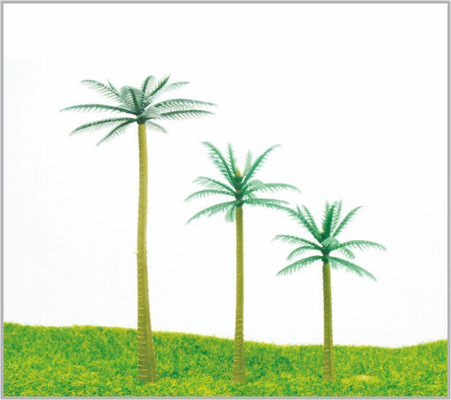 China HE95/HE70/HE50 OEM HO Train Layout Miniature Model Trees Coconut Tree 9.5cm / 7cm / 5cm supplier
