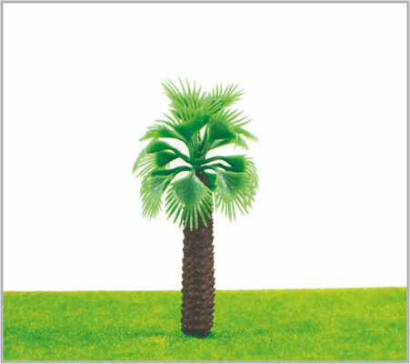 China M010 HO Train Layout Miniature Model Trees Green Street Palms Tree 8cm supplier