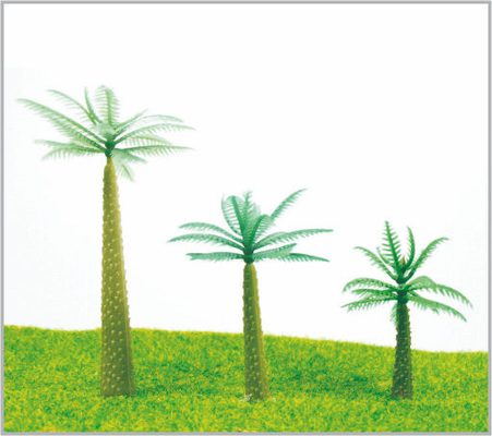 China HC75/HC50/HC40 OEM HO Train Layout Miniature Model Trees Coconut Tree 7.5cm / 5cm / 4cm supplier
