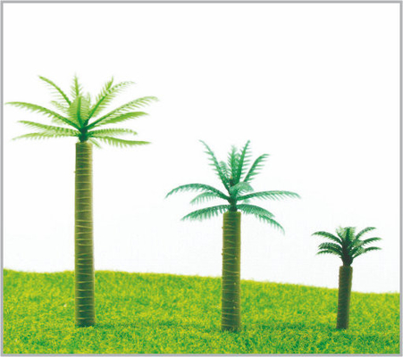 China HB60/HB50/HB35 OEM HO Train Layout Miniature Model Trees Coconut Tree 6cm / 5cm / 3.5cm supplier