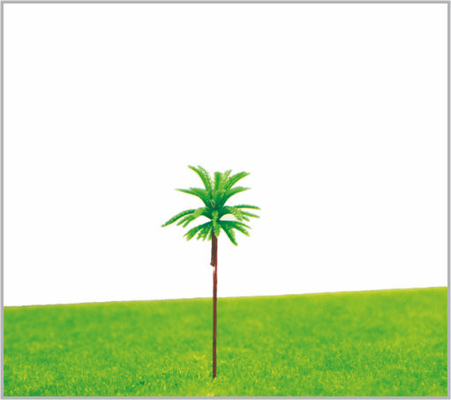 China M007OEM HO Train Layout Miniature Model Trees Yellow Green Avenue Coconut Tree 5cm supplier
