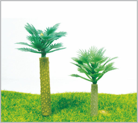 China HA50 / HA35 HO Train Layout Miniature Model Trees Green Street Coconut Tree 5cm / 3.5cm supplier