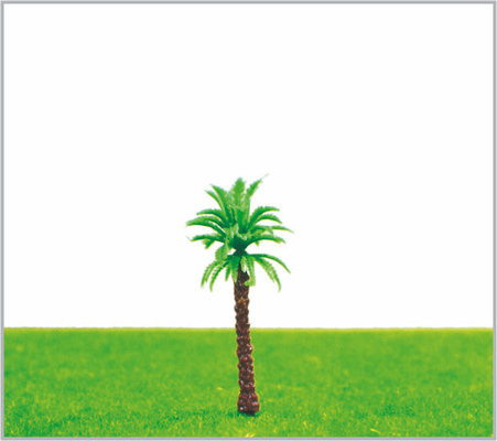 China M006 HO Train Layout Miniature Model Trees Green Street Coconut Tree 5.5cm supplier