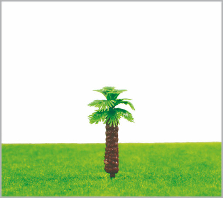 China M013 OEM HO Train Layout Miniature Model Trees Yellow Green Avenue Palms Tree 4cm supplier