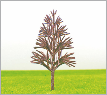 China B11040 OEM Miniature Model Trees Yellow Green Plastic Pyramid Trunk 11cm supplier