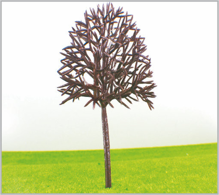 China B14575 N Gauge Train Layout Miniature Model Trees Roadside Green Plastic Street Trees 14cm supplier
