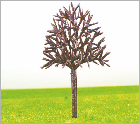 China B7540 N Gauge Train Layout Miniature Model Trees Roadside Green Plastic Street Trees 7.5cm supplier