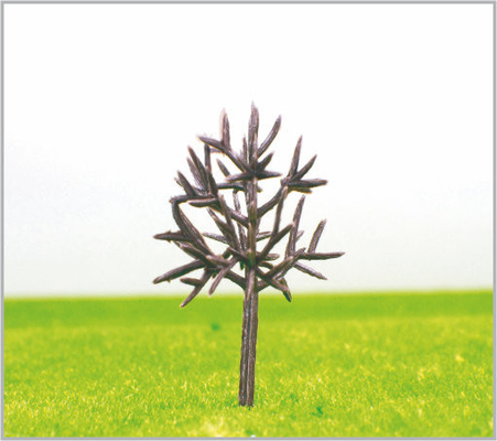 China B4524 N Gauge Train Layout Miniature Model Trees Roadside Green Plastic Street Trees 4.5cm supplier