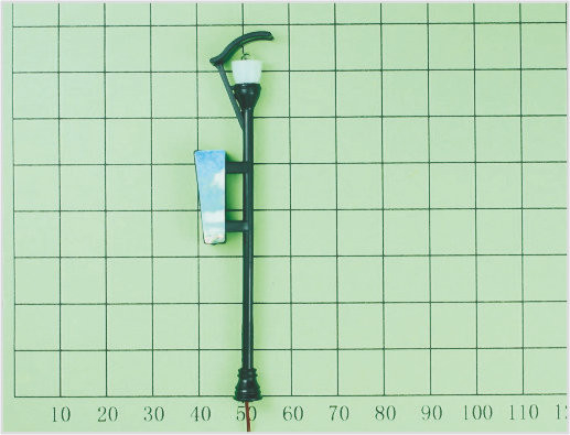 China T16 7.5cm Luminous Miniature Street Model Lamp Post Light for Train Layout supplier