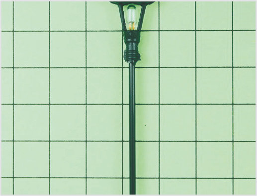 China T6 Custom Billboard Street Plastic Scale Model Lamppost for HO Railway Layouts 6cm supplier