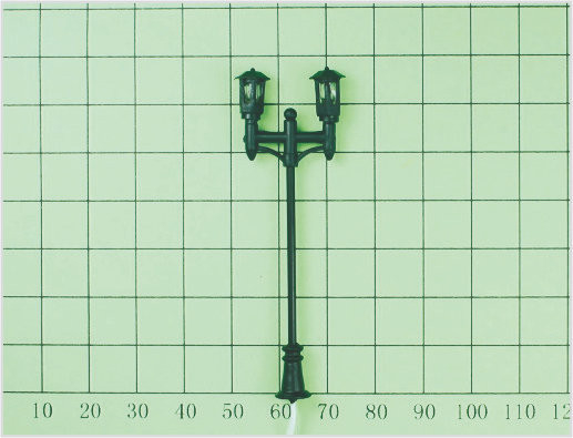 China T7 O Gauge Scale Train Layout Design Light Street Miniature Model Lamp Posts 6.5cm supplier