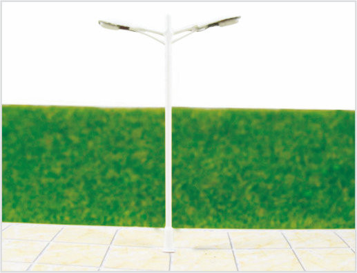 China T33 6V Two-headed Luminous Street Plastic Model Lamppost for Train Track Layout 7.5cm supplier